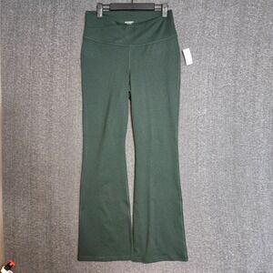Women's Old Navy Cloudcomfy Extra High Rise Bootcut Pull On Pants Green L Petite